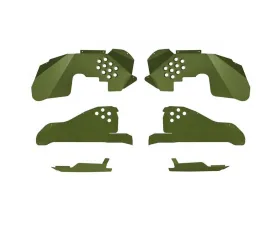 Steinjager Ace Engineering Inner Fenders Full Kit Locas Green Jeep Wrangler JK 2007-2017