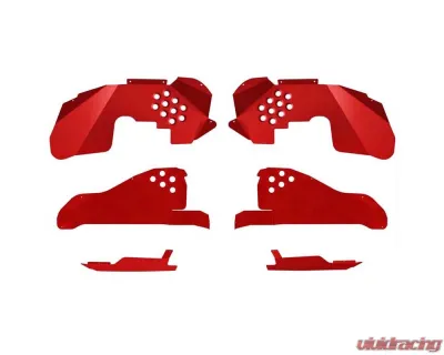 Steinjager Ace Engineering Inner Fenders Full Kit Red Baron Jeep Wrangler JK 2007-2017 - J0054410