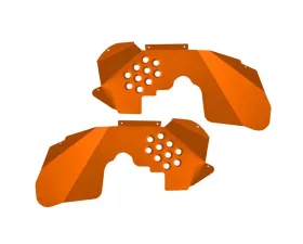 Steinjager Ace Engineering Inner Fenders Front Fluorescent Orange Jeep Wrangler JK 2007-2017