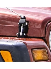 Steinjager Chrome Moly Adjustable Hood Latch and Mounting Hardware Jeep Wrangler TJ 1997-2006                                     - J0023991 - Image 2