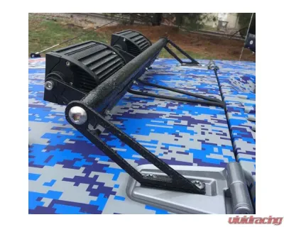 Steinjager LED Lights and Brackets Wrangler JK 2007-2018 Hood Hinge Mount Brackets and Lights Cloud White - J0043610