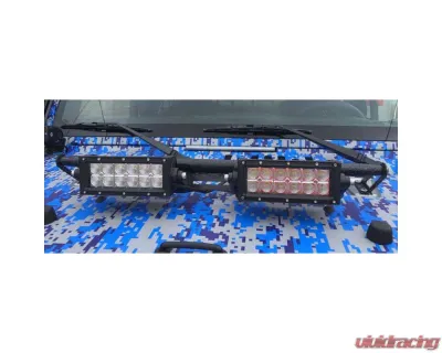 Steinjager LED Lights and Brackets Wrangler JK 2007-2018 Hood Hinge Mount Brackets and Lights Cloud White - J0043610