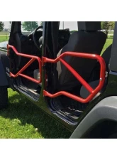 Steinjager Red Baron Set of 4 Tube Doors with Logo Jeep Wrangler JK 2007-2015                                     - J0040940 - Image 4