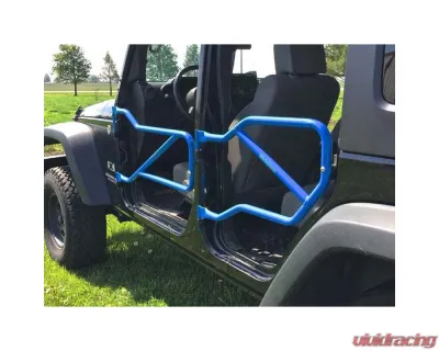 Steinjager Playboy Blue Set of 4 Tube Doors with Logo Jeep Wrangler JK 2007-2015 - J0040933