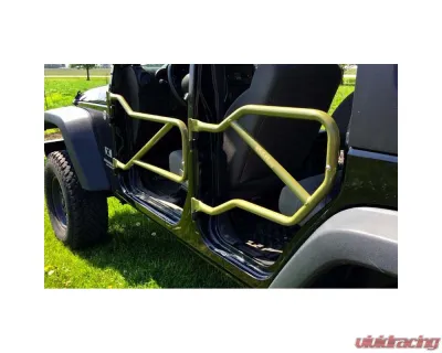 Steinjager Locas Green Set of 4 Tube Doors with Logo Jeep Wrangler JK 2007-2015 - J0040936