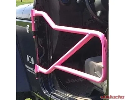 Steinjager Pinky with Steinjager Logo Front Tube Door Kit Jeep Wrangler JK 2007-2015 - J0040950