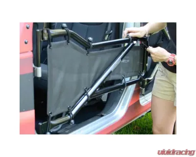 Steinjager Doors, Covers Wrangler JK 2007-2018 Front Doors Only Black - J0041050