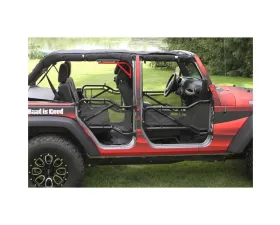 Steinjager Doors, Covers Wrangler JK 2007-2018 Front and Rear Doors Black