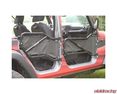 Steinjager Doors, Covers Wrangler JK 2007-2018 Front and Rear Doors Black - J0041084