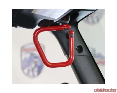 Steinjager Grab Handle Kit Wrangler JK 2007-2018 Rigid Design Front Red Baron - J0041240