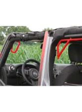Steinjager Grab Handle Kit Wrangler JK 2007-2018 Rigid Design Front and Rear for 4 Door JKU Red Baron                                     - J0041250 - Image 4