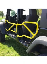 Steinjager Yellow Set of 4 Tube Doors with Logo Jeep Wrangler JK 2007-2015                                     - J0040939 - Image 4