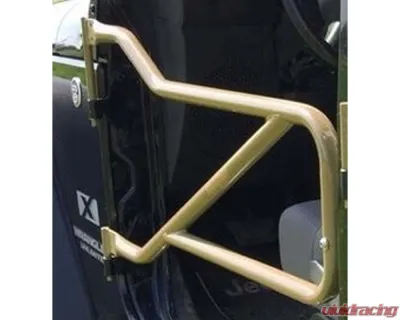 Steinjager Military Beige with Steinjager Logo Front Tube Door Kit Jeep Wrangler JK 2007-2015 - J0040949
