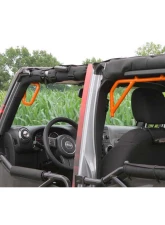 Steinjager Grab Handle Kit Wrangler JK 2007-2018 Rigid Design Front and Rear for 4 Door JKU Fluorescent Orange                                     - J0041249 - Image 4