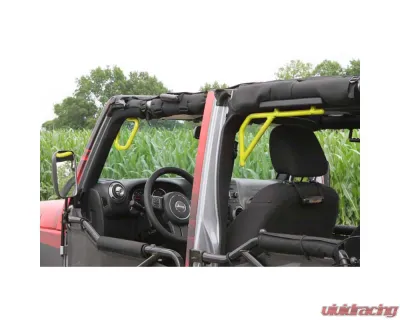 Steinjager Grab Handle Kit Wrangler JK 2007-2018 Rigid Design Front and Rear for 4 Door JKU Lemon Peel - J0041253