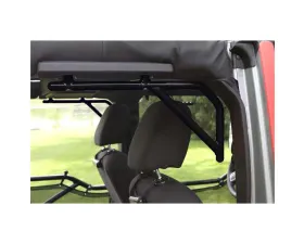 Steinjager Black Powdercoat U Grab Handle Kit Rear Rigid Wire Form 4 Door Only Jeep Wrangler JK 2007-2015