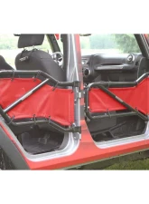 Steinjager Doors, Covers Wrangler JK 2007-2018 Front and Rear Doors Red                                     - J0041384 - Image 3