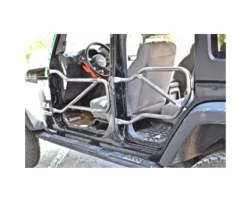 Steinjager Doors, Tubular Wrangler JK 2007-2018 Bare Metal Front and Rear Doors