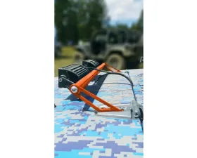 Steinjager LED Lights and Brackets Wrangler JK 2007-2018 Hood Hinge Mount Brackets and Lights Fluorescent Orange