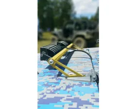 Steinjager LED Lights and Brackets Wrangler JK 2007-2018 Hood Hinge Mount Brackets and Lights Lemon Peel