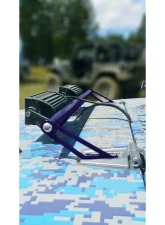 Steinjager LED Lights and Brackets Wrangler JK 2007-2018 Hood Hinge Mount Brackets and Lights Southwest Blue                                     - J0041417 - Image 4