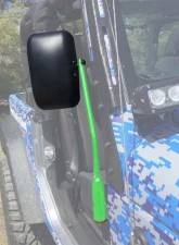 Steinjager Mirror Gladiator JT 2019 Door Hinge Mounted Poly Isolated Neon Green                                     - J0048922 - Image 4