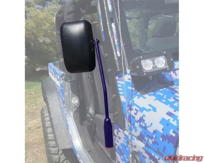 Steinjager Mirror Gladiator JT 2019 Door Hinge Mounted Poly Isolated Southwest Blue - J0048919