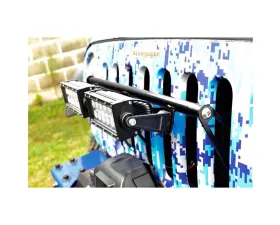 Steinjager LED Lights and Brackets Wrangler JK 2007-2018 External Grill Mount Brackets and Lights Black
