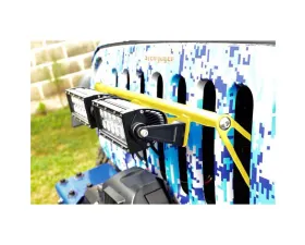 Steinjager LED Lights and Brackets Wrangler JK 2007-2018 External Grill Mount Brackets and Lights Lemon Peel