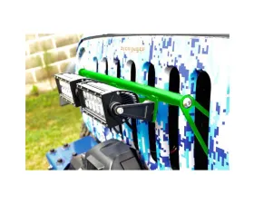Steinjager LED Lights and Brackets Wrangler JK 2007-2018 External Grill Mount Brackets and Lights Neon Green