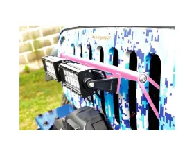 Steinjager LED Lights and Brackets Wrangler JK 2007-2018 External Grill Mount Brackets and Lights Pinky