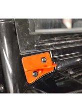 Steinjager LED Lights and Brackets Wrangler JK 2007-2018 Lower Windshield Mount Brackets Only Fluorescent Orange                                     - J0041562 - Image 2