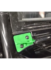 Steinjager LED Lights and Brackets Wrangler JK 2007-2018 Lower Windshield Mount Brackets Only Neon Green                                     - J0041567 - Image 2