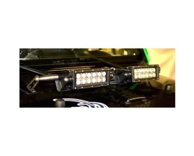 Steinjager LED Lights and Brackets Wrangler JK 2007-2018 Hood Hinge Mount Brackets and Lights Bare Metal