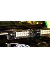 Steinjager LED Lights and Brackets Wrangler JK 2007-2018 Hood Hinge Mount Brackets and Lights Bare Metal                                     - J0041426 - Image 4
