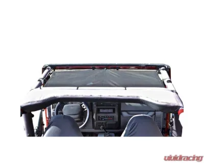 Steinjager Tops, Fabric Teddy Wrangler TJ 1997-2006 Solar Screen Black Front Seats Only - J0041460