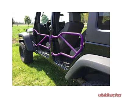 Steinjager Doors, Tubular Wrangler JK 2007-2018 Sinbad Purple Front and Rear Doors - J0042645