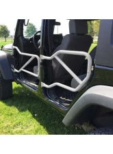 Steinjager Doors, Tubular Wrangler JK 2007-2018 Cloud White Front and Rear Doors                                     - J0042648 - Image 4