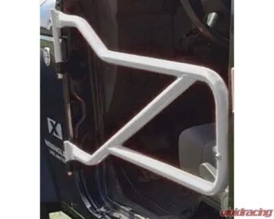 Steinjager Doors, Tubular Wrangler JK 2007-2018 Cloud White Front Doors - J0042646