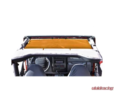 Steinjager Tops, Fabric Teddy Wrangler TJ 1997-2006 Solar Screen Orange Front Seats Only - J0041461