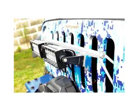 Steinjager LED Lights and Brackets Wrangler JK 2007-2018 External Grill Mount Brackets and Lights Cloud White
