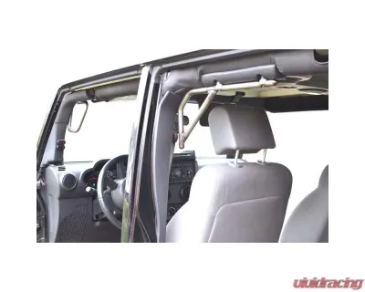 Steinjager Grab Handle Kit Wrangler JK 2007-2018 Rigid Design Front and Rear for 4 Door JKU Bare - J0041456