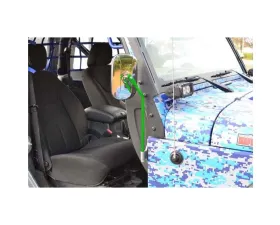 Steinjager Mirror Wrangler JK 2007-2018 Door Hinge Mounted Value Kit Neon Green