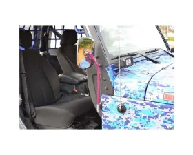 Steinjager Mirror Wrangler JK 2007-2018 Door Hinge Mounted Value Kit Pinky