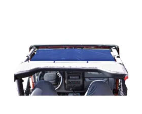 Steinjager Tops, Fabric Teddy Wrangler TJ 1997-2006 Solar Screen Blue Front Seats Only