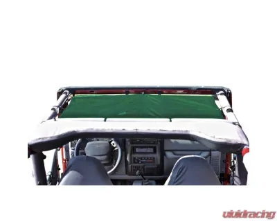 Steinjager Tops, Fabric Teddy Wrangler TJ 1997-2006 Solar Screen Green Front Seats Only - J0043710