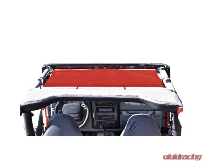 Steinjager Tops, Fabric Teddy Wrangler TJ 1997-2006 Solar Screen Red Front Seats Only - J0043712