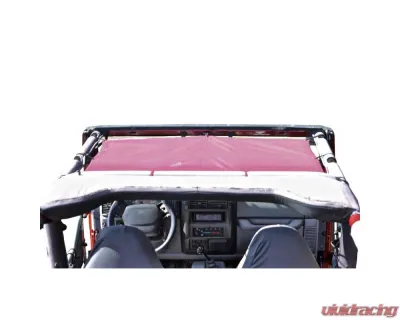 Steinjager Tops, Fabric Teddy Wrangler TJ 1997-2006 Solar Screen Mauve Front Seats Only - J0043715