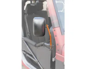 Steinjager Mirror Kit, Tube Doors Wrangler JK 2007-2018 Fluorescent Orange