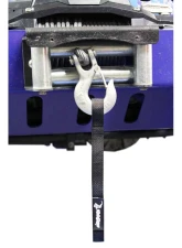 Steinjager Winch Hook Strap Wrangler TJ 1997-2006 Black                                     - J0043804 - Image 3
